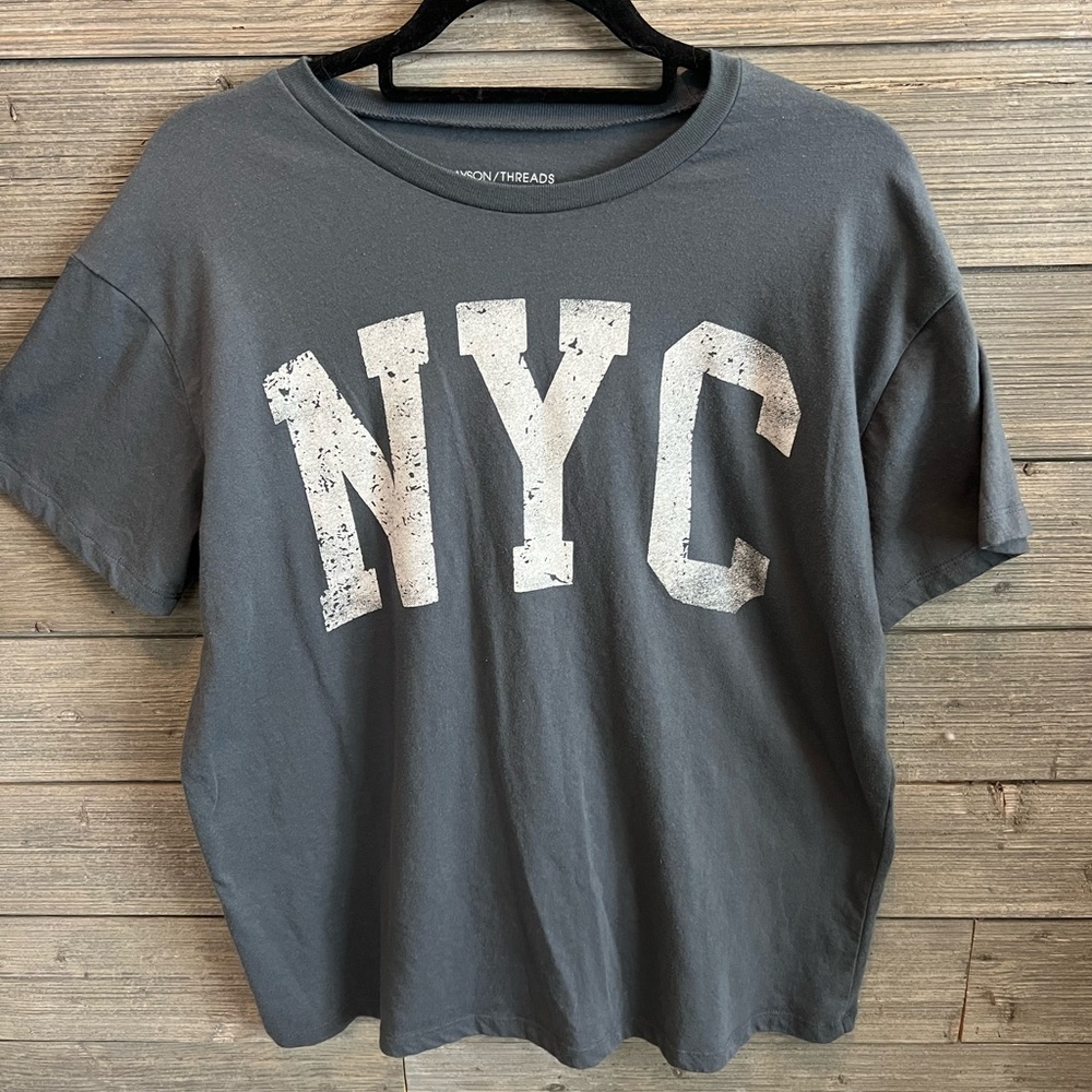 Grayson Threads Charcoal Gray NYC Graphic Tee